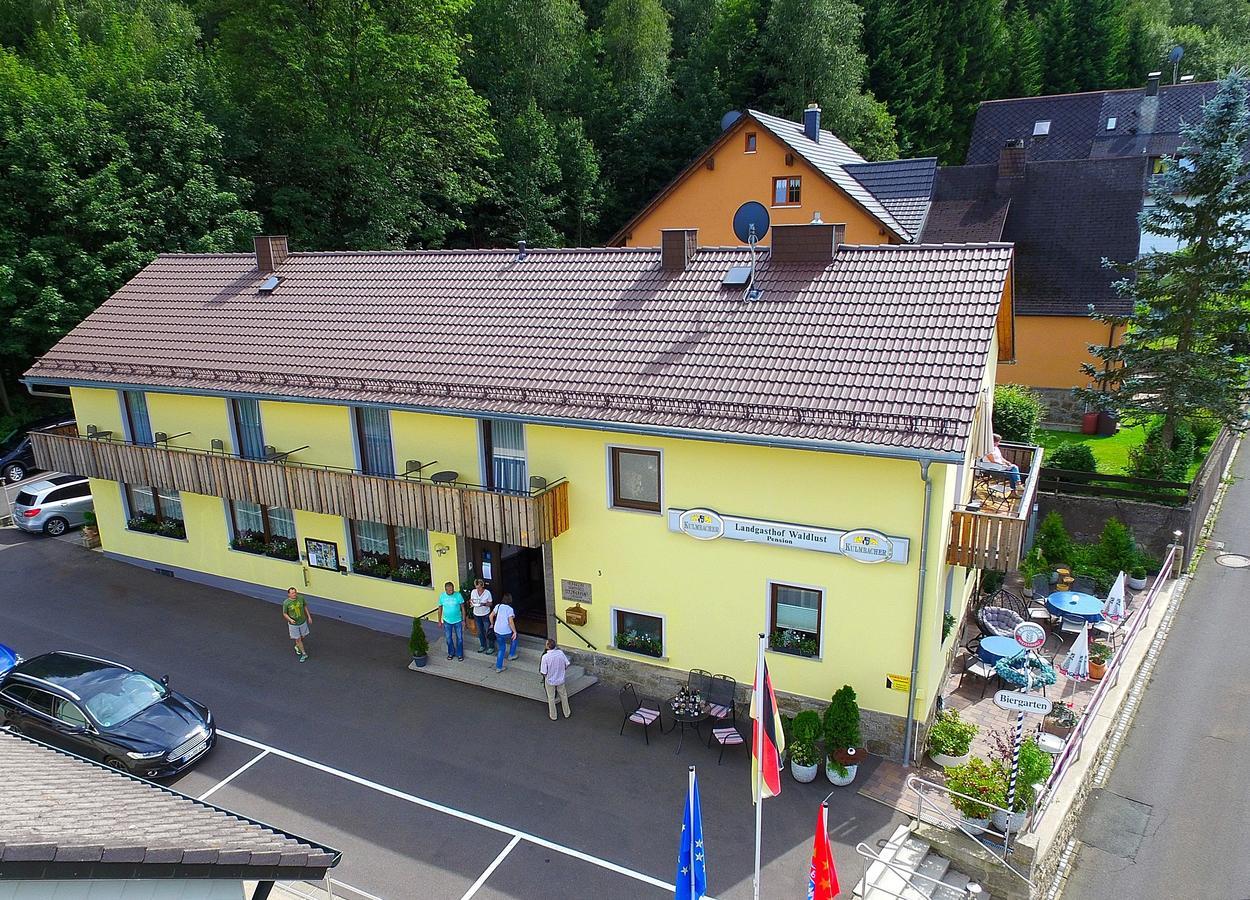 Landgasthof/Landhaus Waldlust บิชอฟสกรุน ภายนอก รูปภาพ